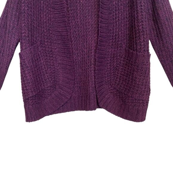 RD style Cotton Blend Chunky Cable Knit Open Front Cardigan NWOT Size XS - Picture 4 of 10